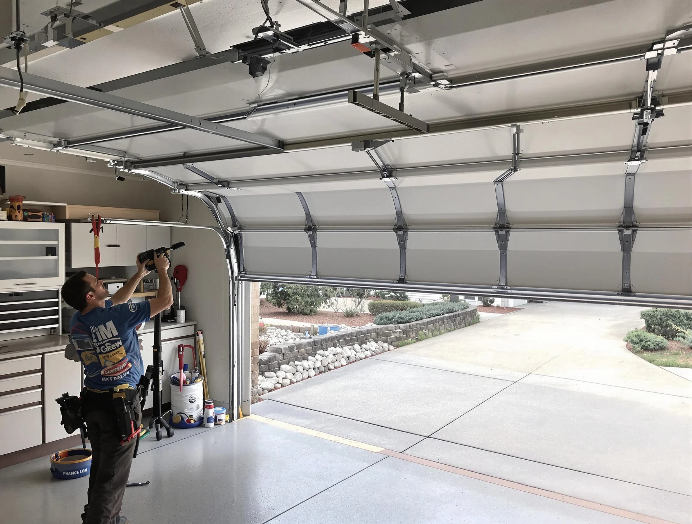 Garage door track repair service by City of Orange Garage Door Repair in City of Orange