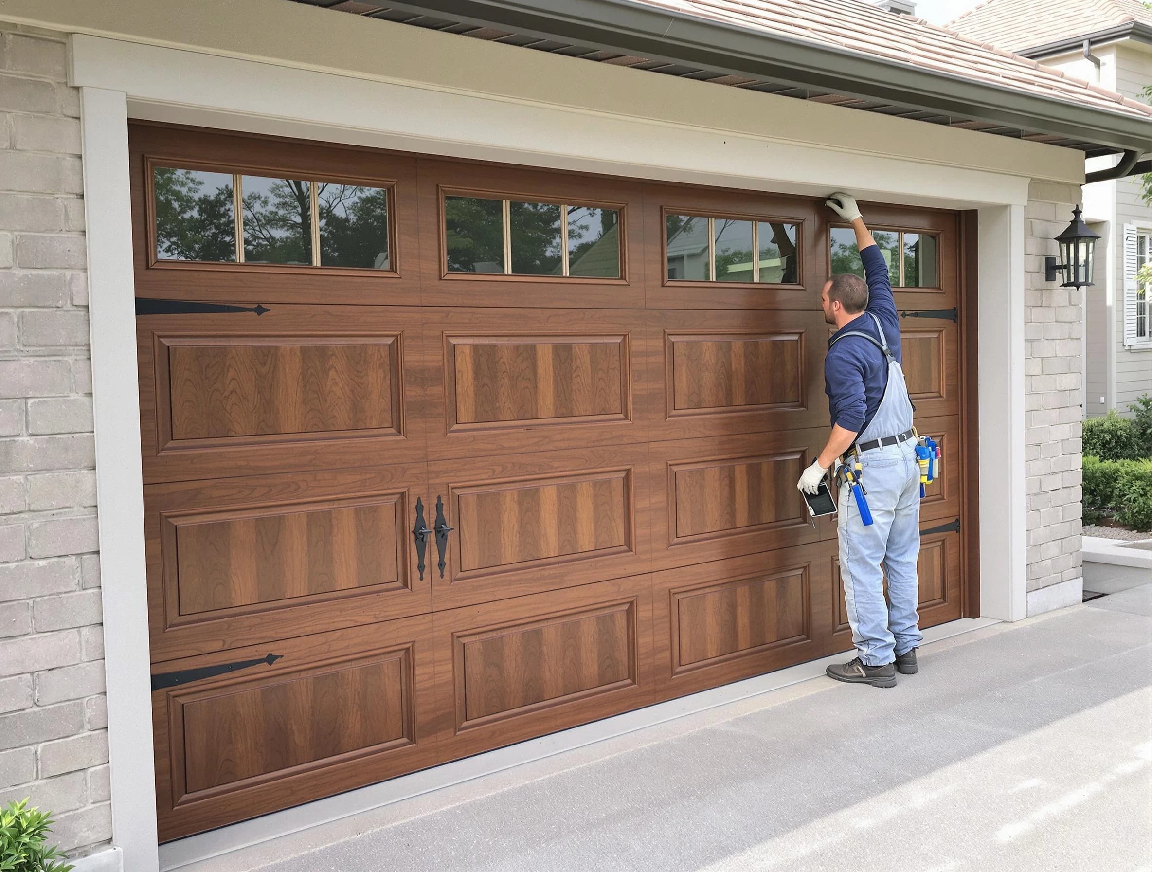 Custom garage door showcase by City of Orange Garage Door Repair in City of Orange