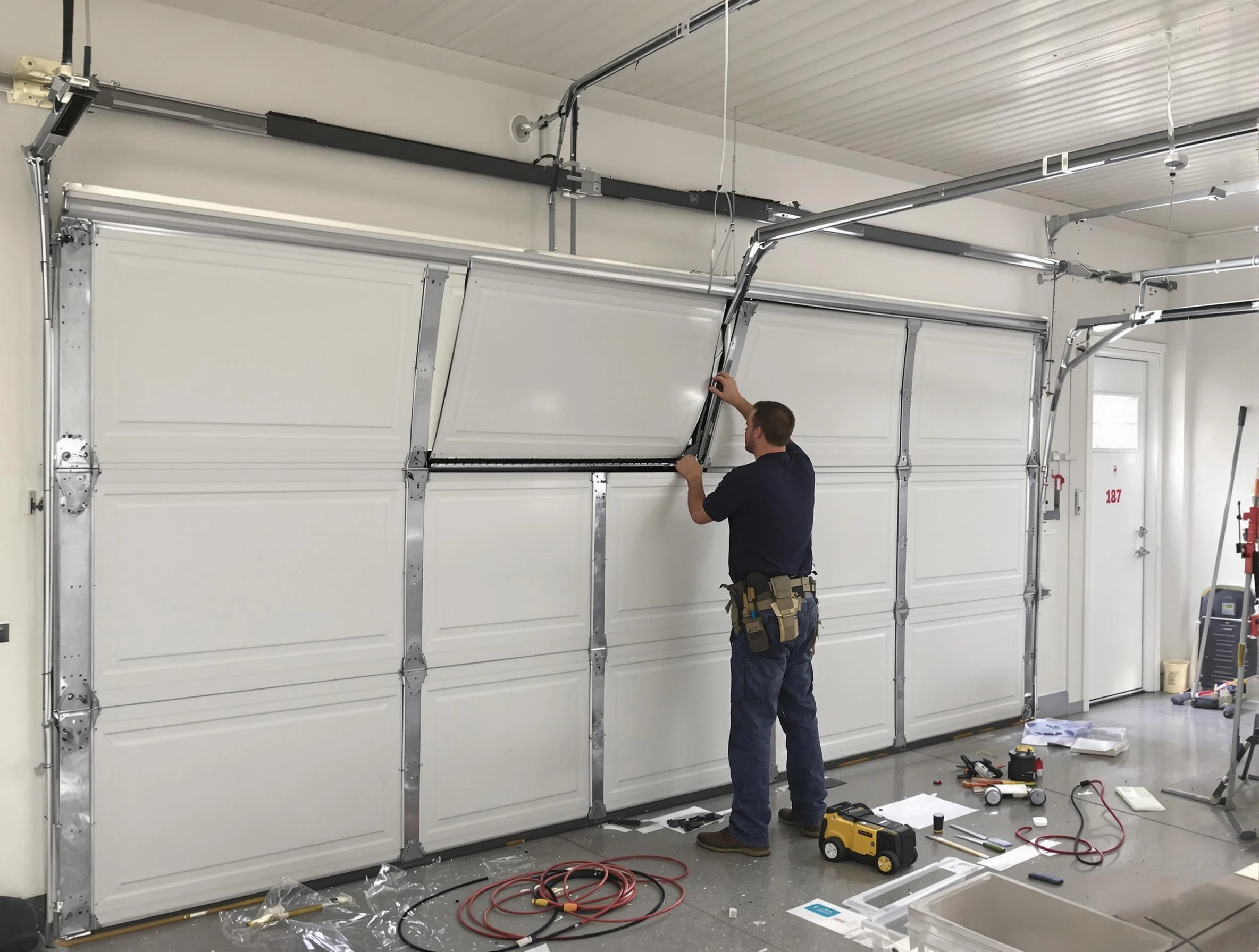 Garage Door Section Replacement in City of Orange
