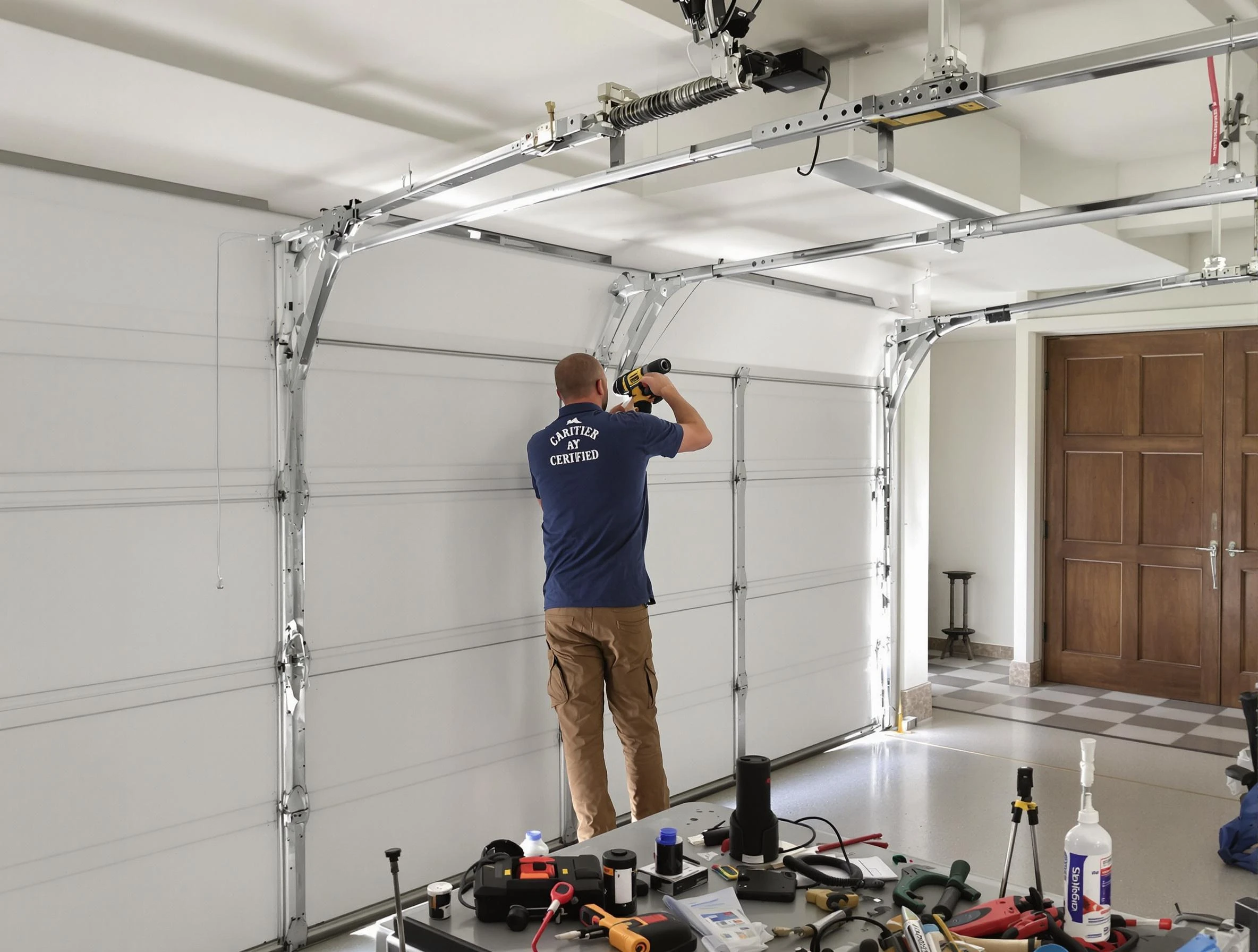 City of Orange Garage Door Repair certified technician performing precision garage door repair in City of Orange