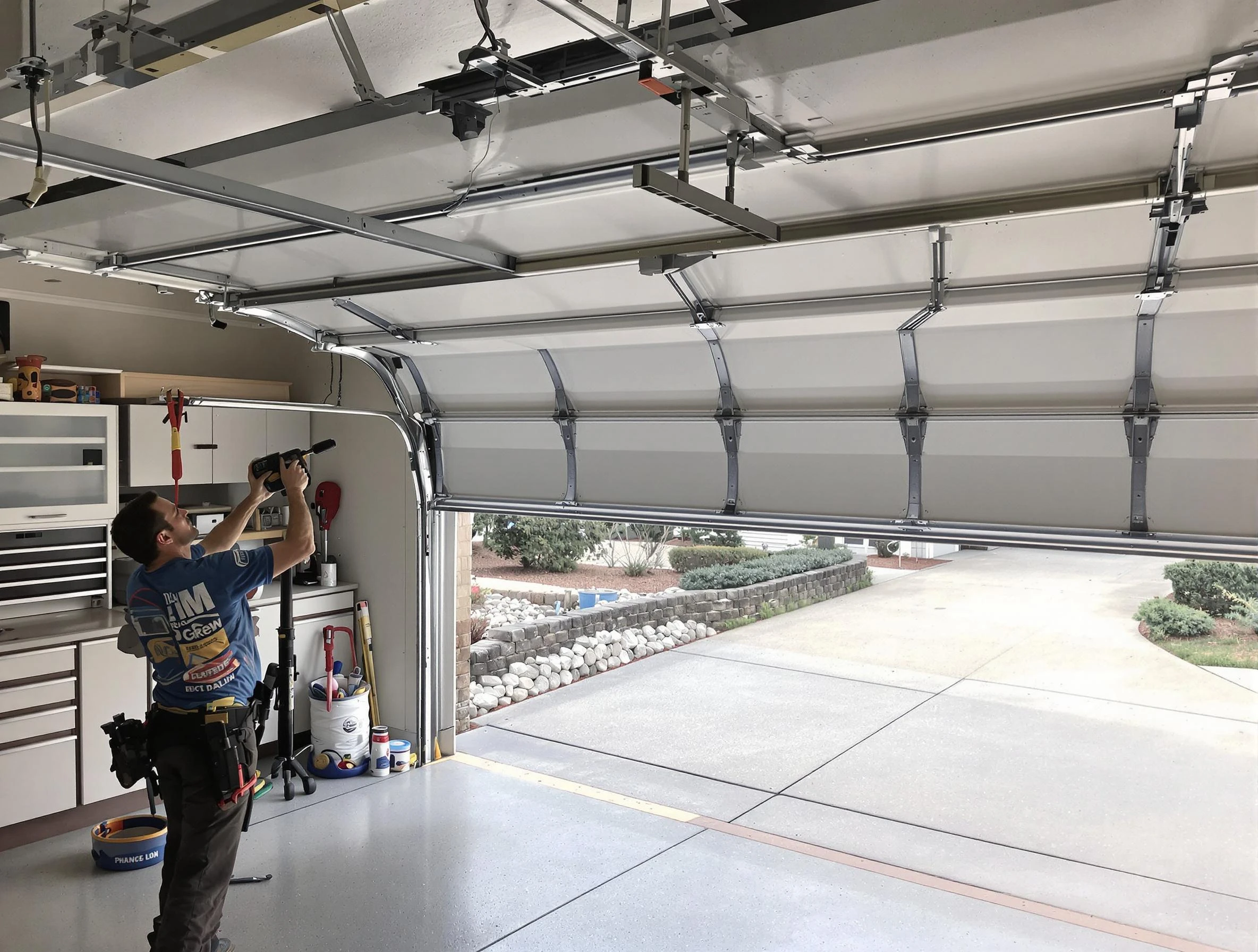 Garage door track repair service by City of Orange Garage Door Repair in City of Orange